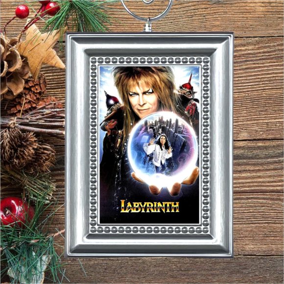 Labyrinth Movie Memorabilia David Bowie Jennifer Connelly Christmas Ornament‎ - Picture 1 of 3